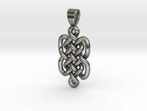 Knots [pendant] in Polished Silver