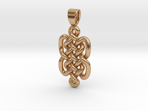 Knots [pendant] in Polished Bronze