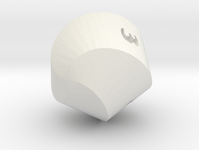4-Sided Oddball Die in White Natural Versatile Plastic