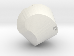 3-Sided Oddball Die in White Natural Versatile Plastic
