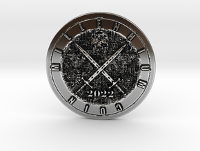 DEATH TO CRYPTOCURRENCY 100% REAL COIN in Antique Silver