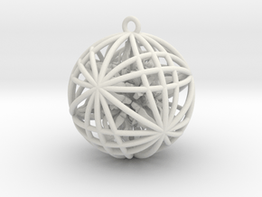 God Awesomeness Ball (14 Dorje Object) in White Natural Versatile Plastic