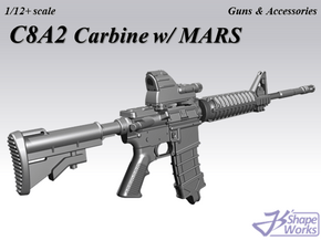 1/12+ C8A2 Carbine w/ MARS in Smoothest Fine Detail Plastic: 1:12