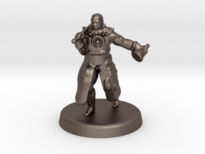 Hakeem (Human battle cleric) in Polished Bronzed Silver Steel