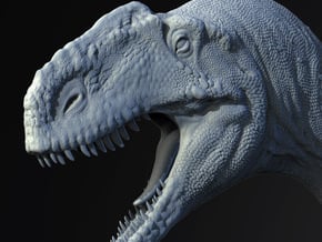 Monolophosaurus in White Natural Versatile Plastic