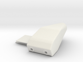 Right Gauntlet Connector With Access Door in White Natural Versatile Plastic