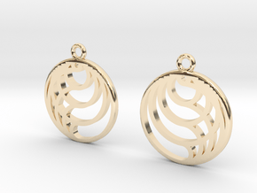 Circles in 14k Gold Plated Brass