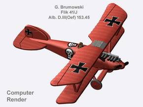 Godwin Brumowski Albatros D.III(Oef) [full color] in Natural Full Color Nylon 12 (MJF)