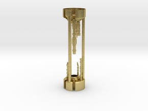 SK-IG Crystal Chamber in Natural Brass