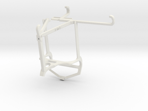 Controller mount for PS4 & Xiaomi 12S Pro - Top in White Natural Versatile Plastic