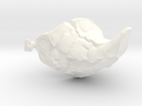 Bone knee pad Spike in White Smooth Versatile Plastic