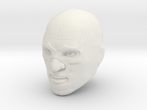 Masked wrestler head (Demon) Origins in White Natural Versatile Plastic