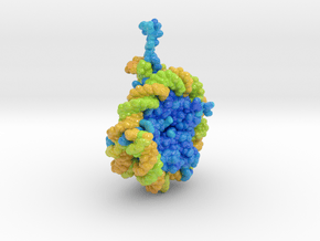 Nucleosome 1AOI in Glossy Full Color Sandstone: Extra Small