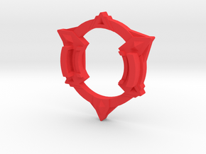 Bey Saizo Attack Ring (Tri-Cutter) in Red Processed Versatile Plastic