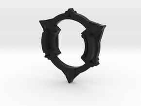Bey Saizo Attack Ring (Tri-Cutter) in Black Premium Versatile Plastic