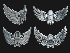 Winged Jetpacks (x1, x5 or x6) in Tan Fine Detail Plastic: Medium