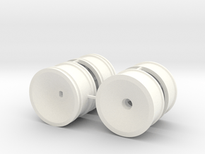 NRC-24 WHEEL SET in White Processed Versatile Plastic