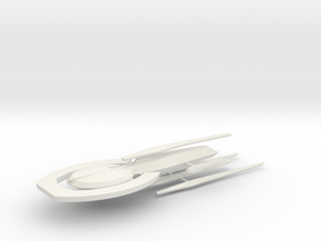 USS Credence (Jointed) / 14cm - 5.5in in White Natural Versatile Plastic