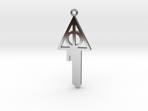 Deathly Hallows Key Blank in Polished Silver