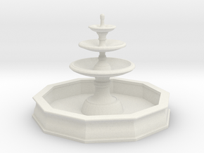 Classic Fountain 01. 1:56 Scale  in White Natural Versatile Plastic