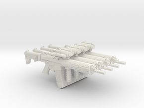 Ak5c Assault Rifle 28mm scale 4 pack in White Natural Versatile Plastic