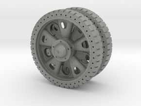 1/10 T34-roadwheel_starfish_with_tire in Gray PA12