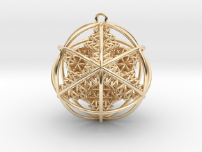 Super Time Crystal Pendant in 14K Yellow Gold