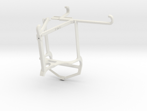 Controller mount for PS4 & Xiaomi 12 Lite - Top in White Natural Versatile Plastic