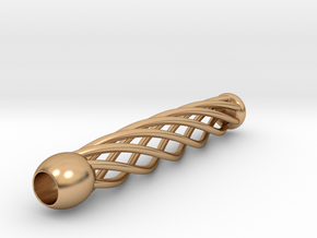 Wand handle "Spiral" in Polished Bronze