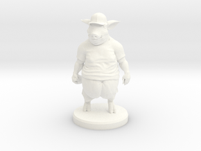 Ragepig - BBQ Outfit - Neutral (plastic) in White Processed Versatile Plastic