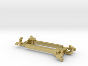 Vicineaux koppeling spoor-1 1:32 V1.1 2st. in Natural Brass