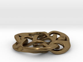 celtic knot 36mm in Natural Bronze