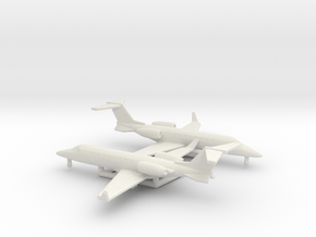 Bombardier Learjet 75 in White Natural Versatile Plastic: 6mm