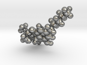 THC Molecule in Natural Silver