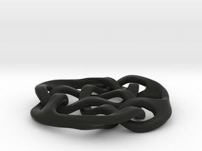 celtic knot 36mm in Black Natural Versatile Plastic