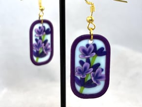 Lavender Earrings in Standard High Definition Full Color