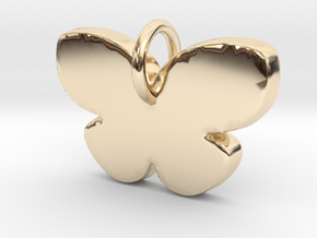 Butterfly  Pendant - Makom  Jewelry  in 14k Gold Plated Brass