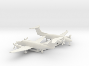 Beechcraft Super King Air 350 in White Natural Versatile Plastic: 6mm