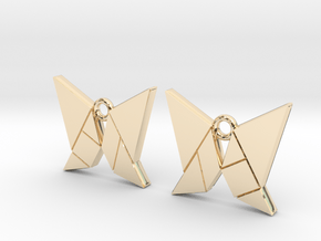Butterfly tangram in 14K Yellow Gold