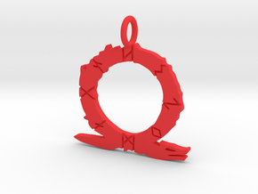 God of War Pendant in Red Processed Versatile Plastic