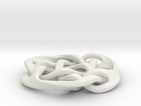 celtic knot 30mm in White Natural Versatile Plastic