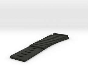 Seiko M516 watch bottom strap in Black Natural Versatile Plastic