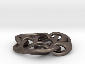 celtic knot 30mm in Polished Bronzed Silver Steel