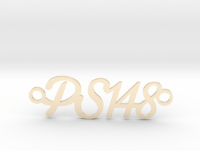 PS148 Pendant/ Bracelet in 14k Gold Plated Brass