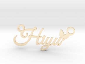 Hiyu Pendant in 14k Gold Plated Brass