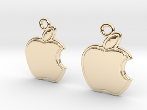 Apple fan in 14k Gold Plated Brass