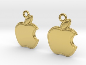 Apple fan in Polished Brass