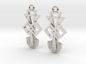 Art deco inspi in Rhodium Plated Brass