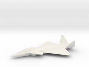 SAAB FS2020 Concept Stealth Fighter in White Natural Versatile Plastic: 1:144