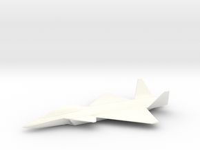 SAAB FS2020 Concept Stealth Fighter in White Premium Versatile Plastic: 1:144
